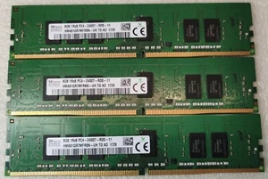 ✅Barrettes Mémoire Serveur SK hynix DDR4 8Gb 1Rx8 PC4-2400T 19200 ECC - Picture 1 of 2