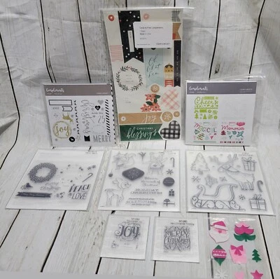 NEW Christmas Holiday Stamp & Embellishments Lot of Close To My Heart CTMH - Image 1 of 4