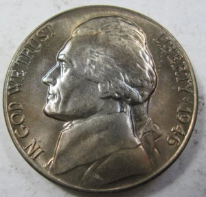 1946-D Jefferson gradi di monete nichel non circolate (#122c) - Foto 1 di 2