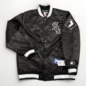 Chicago White Sox Jacket Mens M Starter x Homage Exclusive Satin Bomber Retro - Picture 1 of 13