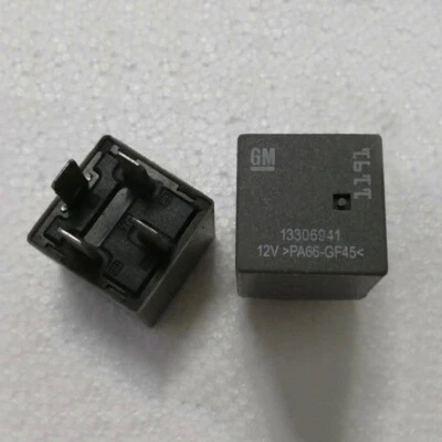 1pc GM 13306941 PA66-GF45 Automotive Relay 4 Pin 12V - Image 1 of 2