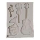 Silicone Musical Insturement Mold Guitar Violin Silicone Mold  For DIY Craft