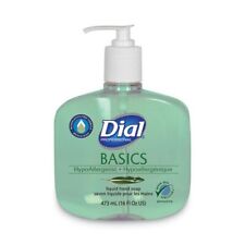 Dial Basics MP Free Unscented Liquid Hand Soap, 16-oz. Pump Btl, 12/CT