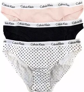 Calvin Klein Damen Bikinis Höschen Größe Medium 3 Paar Baumwolle QP1806Y-952 Neu mit Etikett - Bild 1 von 5