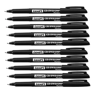 10 x PERMANENT MARKER PENS BRANDED BLACK COLOURS FINE POINT TIP Sharpie Mixed  - Picture 1 of 4