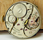 Vintage Bulova 1949 10Bm 17 Jewel Wrist Watch Movement With Dial Hands And Crown