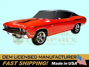 Chevrolet Yenko Chevelle SYC 1969 calcomanías gráficos rayas kit ¡completo! - Imagen 1 de 1