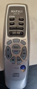 GENUINE MATSUI MCH761 HIFI REMOTE CONTROL for MCH761 - Picture 1 of 5