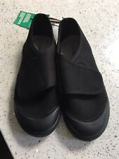 George Unisex Black Non-Marking Sole Plimsoll School Pumps Size UK 12 EUR 31 New