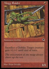 Magic the Gathering MTG Mogg Raider (191) Tempest   NM