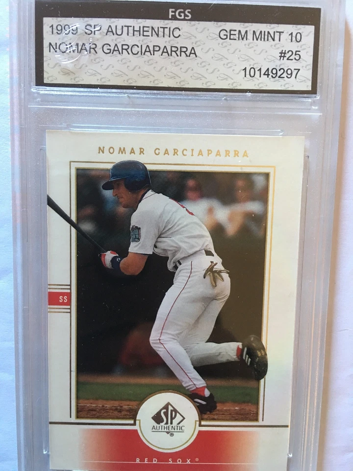 1999 SP Authentic #25 Nomar Garciaparra FGS GEM MINT 10 - Image 1 of 2