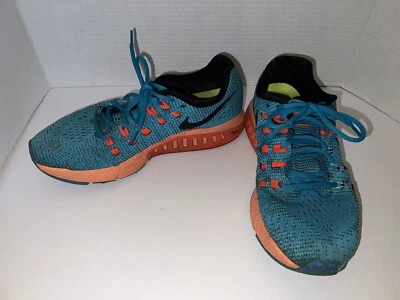 耐克女式 Air Zoom Structure 19 跑步鞋 806584-400 运动鞋蓝色 10 码 — 第 1/4 张图片