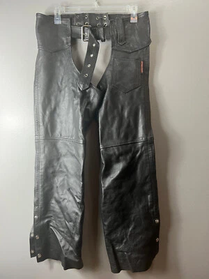 Interstate Leather Chaps Side Zip on Leg Adult Medium 30" Inseam - Image 1 of 4