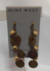 Pendientes perforados con disco de cuentas Nine West  - Imagen 1 de 1