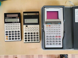 Casio fx-7, CM-100 Computer Math Calc & OH-7000G Overhead Projector Calculator - Photo 1/3