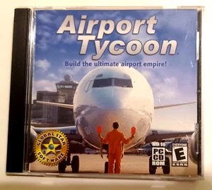 Airport Tycoon PC CD Rom WIN Windows 98 Computer Sims Simulator Flight Airplane - Picture 1 of 3