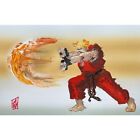 ORIGINAL Abstract Ken Street Fighter Video Game Fighting Haduken Art Painting