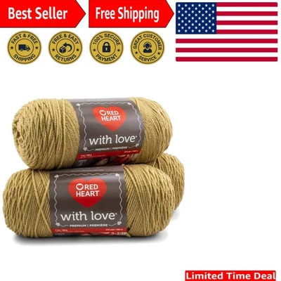 Paquete de 3 hilos bronceados With Love - 100 % acrílico, 1.110 yardas para proyectos de artesanía Foto 1 de 2