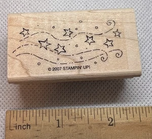 Stampin' Up! Spuk Halloween Sternenstrom Stempel Holz montiert - Bild 1 von 2