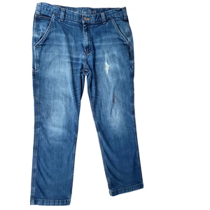 Carhartt Jeans Herren 36x29 (36x30 Etikett) Blau Rugged Flex Relaxed Carpenter Workwear - Bild 1 von 23