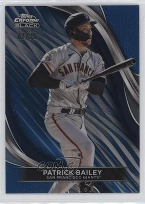 2024 Topps Chrome Black Blue Refractor /75 Patrick Bailey #59 - Image 1 of 2
