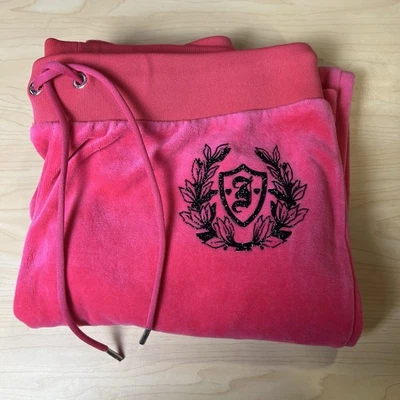 Juicy Couture Velour Mujer’s Talla Pequeña Pantalones Bootcut Pierna CRSTMAGNTA Foto 1 de 4