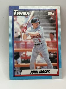 1990 Topps John Moses Minnesota Twins #653 - Picture 1 of 2