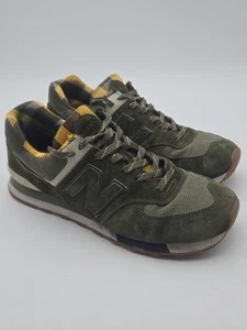 New Balance 574HML Men’s Size 11 Olive Green Plaid Suede Sneakers – Retro 574... - Picture 1 of 8