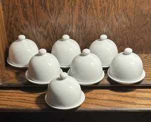 **NEW**Sur La Table Set of 7 Porcelain Butter Dishes  - Picture 1 of 7