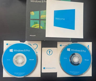 Discos holográficos versión completa Microsoft Windows 8 Pro edición de 32 y 64 bits con código clave Foto 1 de 4