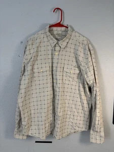 Camisa blanca de algodón manga larga 2XL blanca Lucky Brand Distinctive Western para hombre - Imagen 1 de 3
