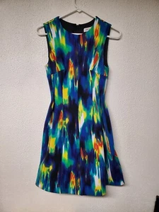 Summer Dress - Women - Calvin Klein - Multicolored - Sleeveless - Size 2 - Picture 1 of 3
