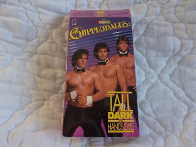 CHIPPENDALES TALL DARK & HANDSOME VHS MALE DANCERS STRIPPERS LGBTQ JUDY LANDERS - Image 1 of 4