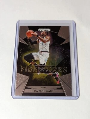 2018-19 PRIZM FIREWORKS SILVER #8 DWYANE WADE MIAMI HEAT - Image 1 of 2