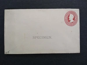 Postal Stationery: #U85, 6c Entire SPECIMEN Unused Cover - Picture 1 of 2
