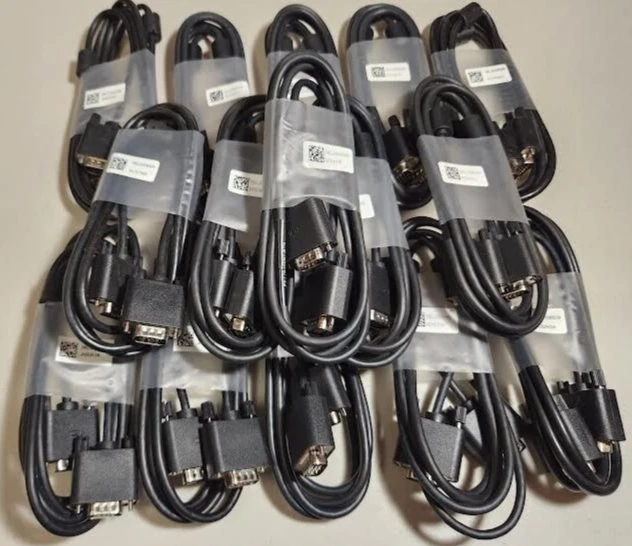 Dell 6 Feet Male to Male 15 Pin VGA Cable 5KL2H06509 Hk6j55