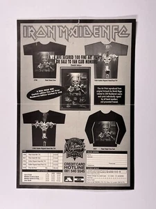 Iron Maiden Bruce Dickinson Flyer Original Official Fan Club Leaflet - Picture 1 of 12
