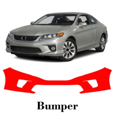 Передний бампер PreCut PPF краска защитная пленка для Honda Accord купе 2013-2015 - Изображение 1 из 4