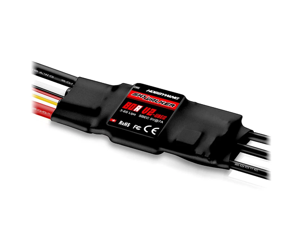Hobbywing Skywalker V2 Regler 80A 3-6s 7A BEC HW80060440  - Bild 1 von 1