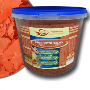 Kraftfutter Farbfutter Flocken 3 Liter Eimer 480 g Fischfutter Futter Fische - Bild 1 von 1