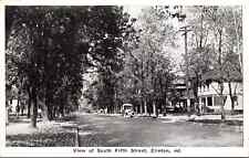 c.1925's View of South Fifth Street, Clinton Indiana Vintage Postcard