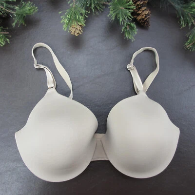 DKNY Bra 32D Beige Padded Underwire Adjustable Clasp Back - Image 1 of 4
