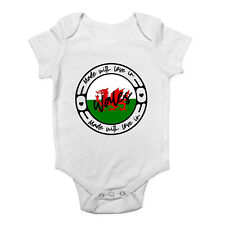 Made With Love In Wales Baby Grow Vest Bodysuit Boys Girls