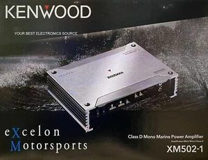 NEW Kenwood XM502-1 Marine/Motorsports MONO 1-Channel Compact Marine Amplifier - Picture 1 of 1