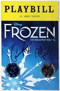 FROZEN Broadway Patti Murin, Caissie Levy Signed Playbill With Special Seals
