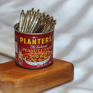 Vintage Planters Tin w/ Vtg Advertising Pens - Picture 1 of 5