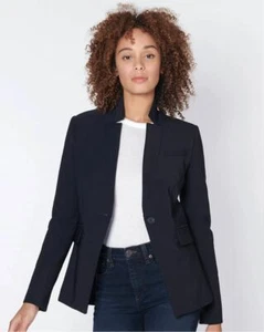 sz 2 NWT VERONICA BEARD Dickey Jacket RAE black solid womens blazer - Picture 1 of 11