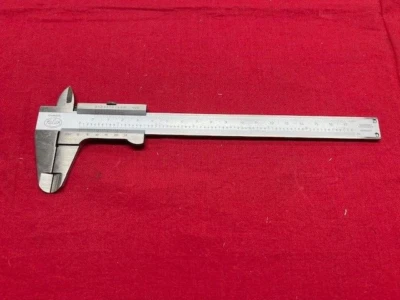 HELIOS VERNIER CALIPER 0-6"  1.5" JAWS w/ Thumb Lock  IN STOCK - VINTAGE - Image 1 of 4