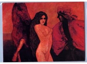 Postal vintage de Francisco Corzas, Cavallerizi Fiorentini, Mexicana (años 80) RARA - Imagen 1 de 2