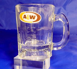 Vintage A & W MIni Glass Mug 3" Tall - Picture 1 of 4